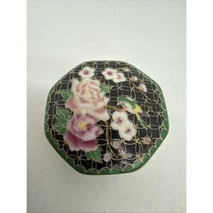 Vintage 1981 Takahashi San Francisco Cloisonne Trinket Box
